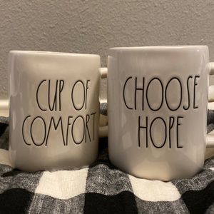 New rae dunn mug set - choose hope and cup of comfort